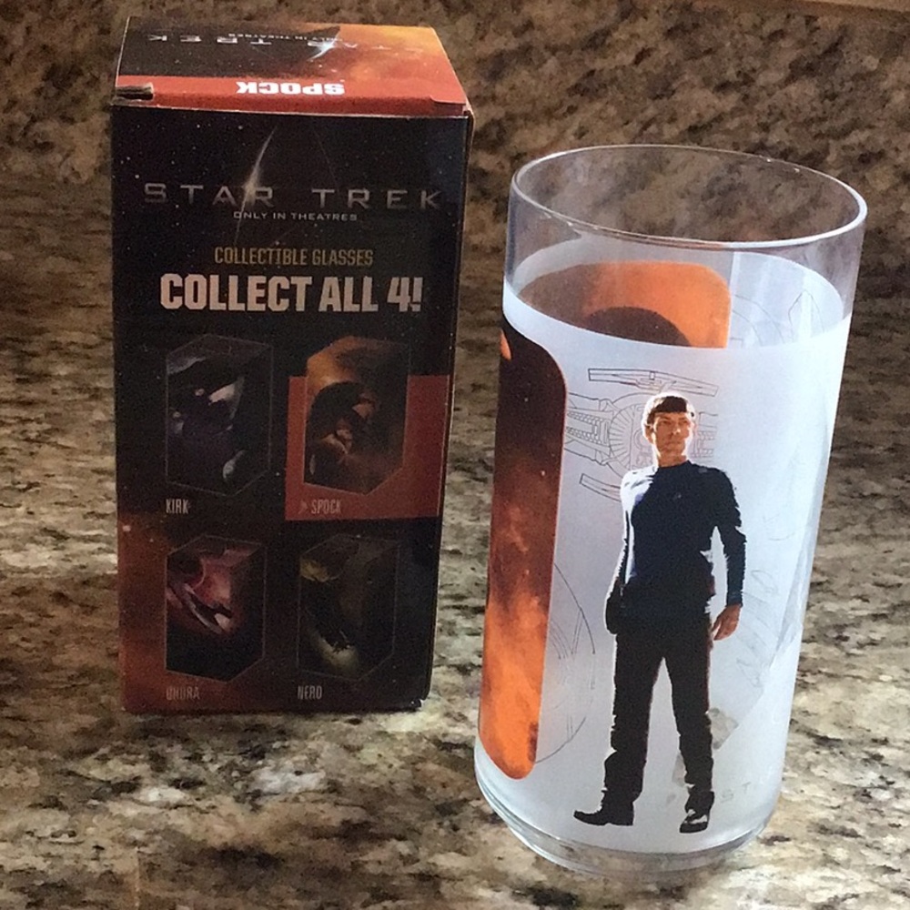 Star Trek Spock 2008 collectible glass